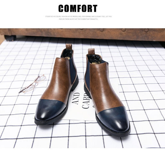 Botas Martin de Punta Afilada Estilo Británico para Hombre - Image 8