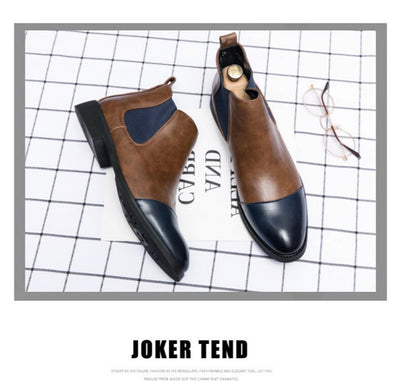 Botas Martin de Punta Afilada Estilo Británico para Hombre - Image 9