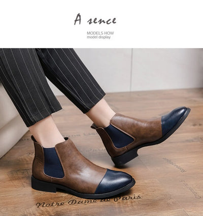 Botas Martin de Punta Afilada Estilo Británico para Hombre - Image 12