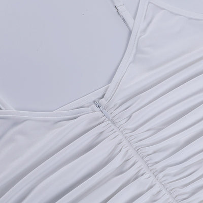 Chaleco Slim Ajustado de Escote U con Pliegues y Cierre - Image 16