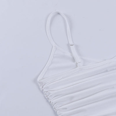 Chaleco Slim Ajustado de Escote U con Pliegues y Cierre - Image 19