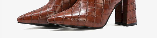 Botas Martin Gruesas de Tacón Alto Talla Grande para Mujer - Image 20