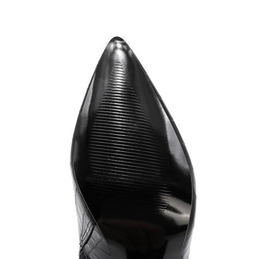 Botas Martin Gruesas de Tacón Alto Talla Grande para Mujer - Image 27
