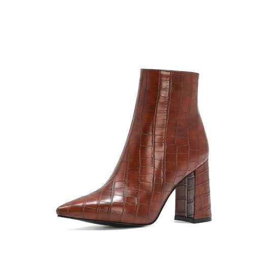 Botas Martin Gruesas de Tacón Alto Talla Grande para Mujer - Image 28