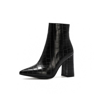 Botas Martin Gruesas de Tacón Alto Talla Grande para Mujer - Image 30