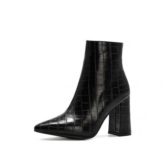 Botas Martin Gruesas de Tacón Alto Talla Grande para Mujer - Image 30