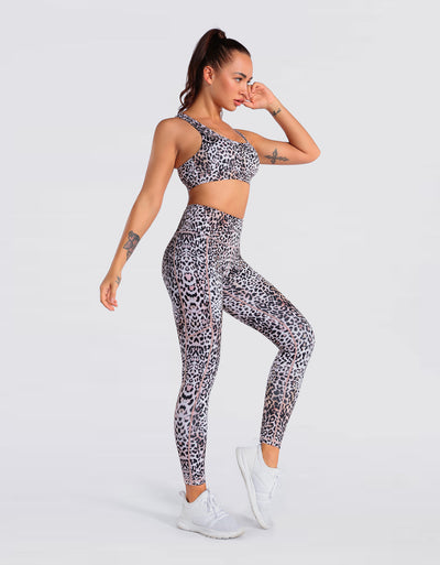 Leggins Yoga Cintura Alta Estampado Leopardo Multicolor - Image 8
