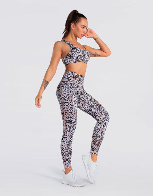 Leggins Yoga Cintura Alta Estampado Leopardo Multicolor - Image 8