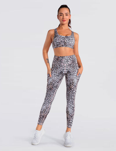 Leggins Yoga Cintura Alta Estampado Leopardo Multicolor - Image 9