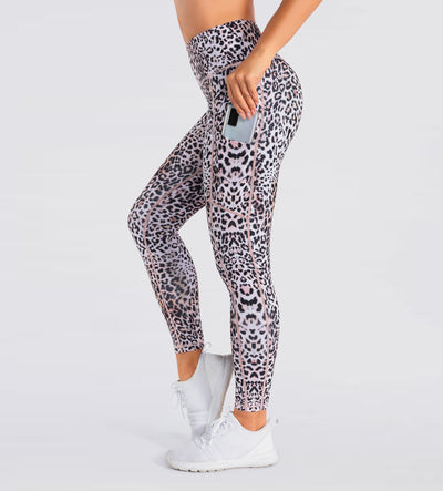 Leggins Yoga Cintura Alta Estampado Leopardo Multicolor - Image 10