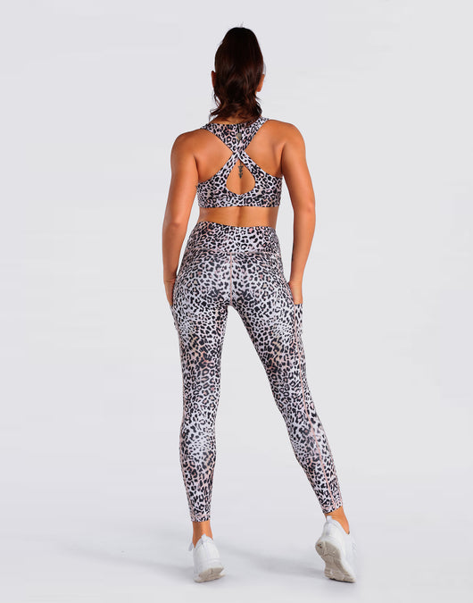Leggins Yoga Cintura Alta Estampado Leopardo Multicolor - Image 12