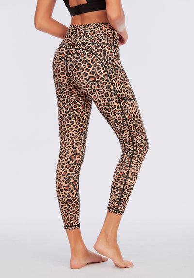 Leggins Yoga Cintura Alta Estampado Leopardo Multicolor - Image 13