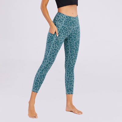 Leggins Yoga Cintura Alta Estampado Leopardo Multicolor - Image 29