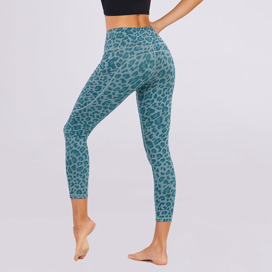 Leggins Yoga Cintura Alta Estampado Leopardo Multicolor - Image 30