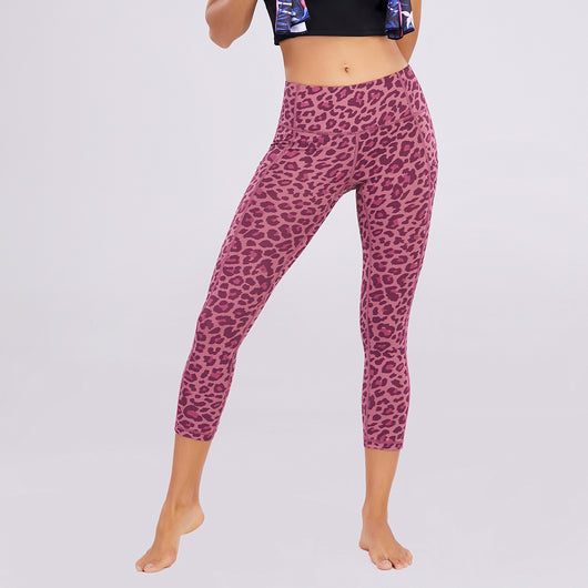 Leggins Yoga Cintura Alta Estampado Leopardo Multicolor - Image 32