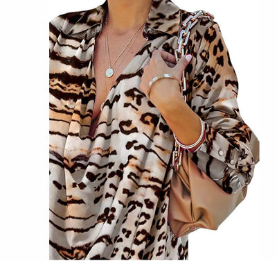 Camisa Estampada de Manga Larga para Mujer - Diseño Europeo - Image 7