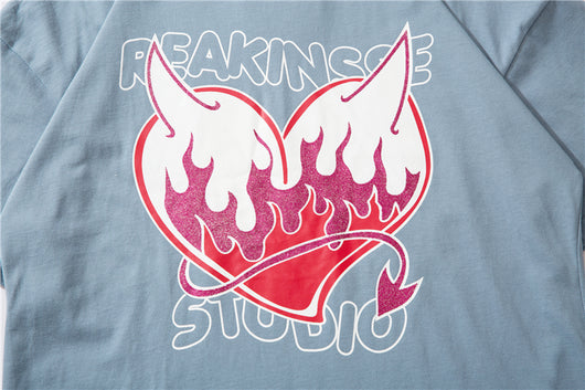 Conjunto Deportivo Hip-Hop para Parejas - Camiseta Manga Corta Estilo Urbano - Image 11