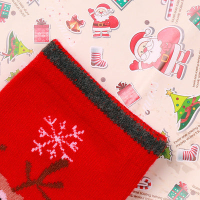 Calcetines Navideños en Caja - Diseño Reno, Abuelo y Copo de Nieve - Image 8
