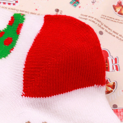 Calcetines Navideños en Caja - Diseño Reno, Abuelo y Copo de Nieve - Image 9