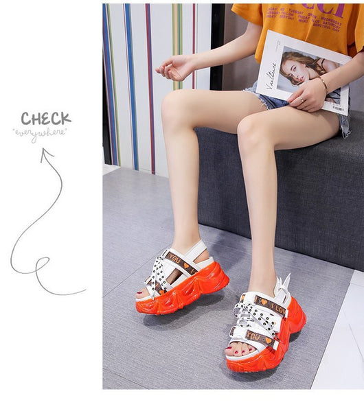 Sandalias Deportivas de Suela Gruesa con Estampado Margarita - Comodidad Viral del Verano - Image 7