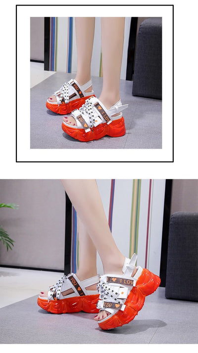 Sandalias Deportivas de Suela Gruesa con Estampado Margarita - Comodidad Viral del Verano - Image 8