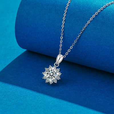 Collar Girasol Moissanita en Plata 925 - Image 8
