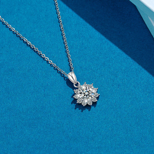 Collar Girasol Moissanita en Plata 925 - Image 10
