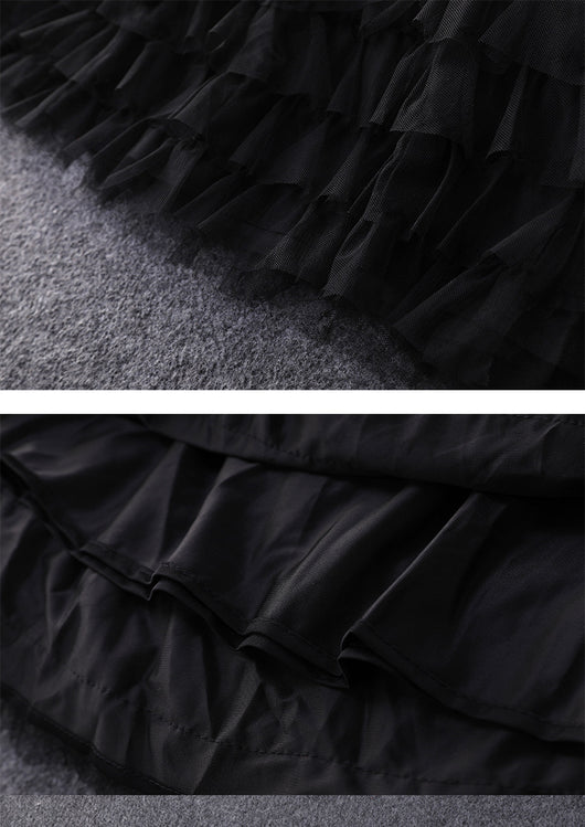 Vestido Largo Ajustado de Malla Elástica con Cintura Alta y Manga Larga - Image 11
