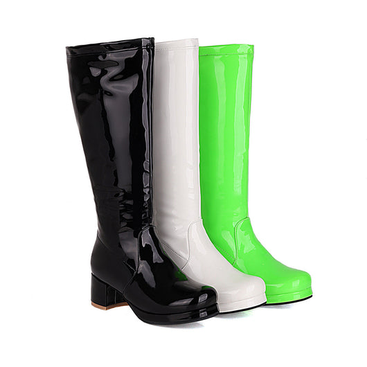 Botas Lolita de Tacón Medio para Mujer - Tallas Grandes - Image 22