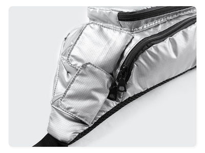 Bolsa de Pecho Harajuku Cuadros Plateados para Hombre - Image 12