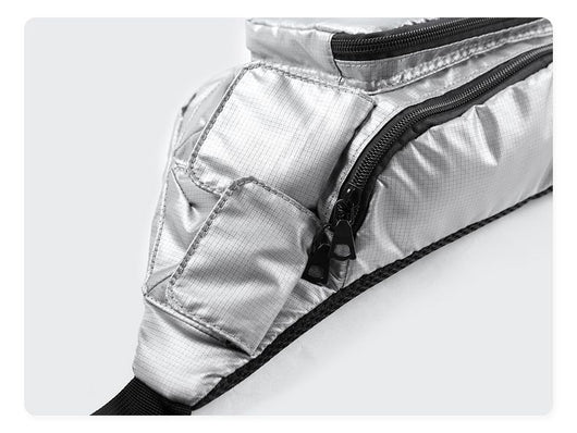 Bolsa de Pecho Harajuku Cuadros Plateados para Hombre - Image 12