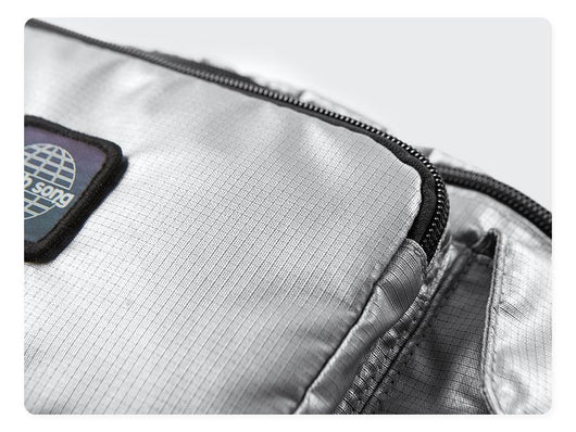 Bolsa de Pecho Harajuku Cuadros Plateados para Hombre - Image 14