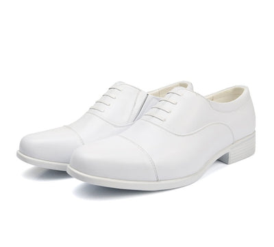 Zapato Formal Hombre Cuero Blanco con Cordones - Punta Afilada Elegancia Clásica - Image 9
