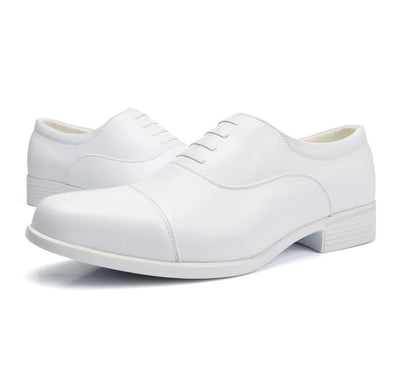 Zapato Formal Hombre Cuero Blanco con Cordones - Punta Afilada Elegancia Clásica - Image 10