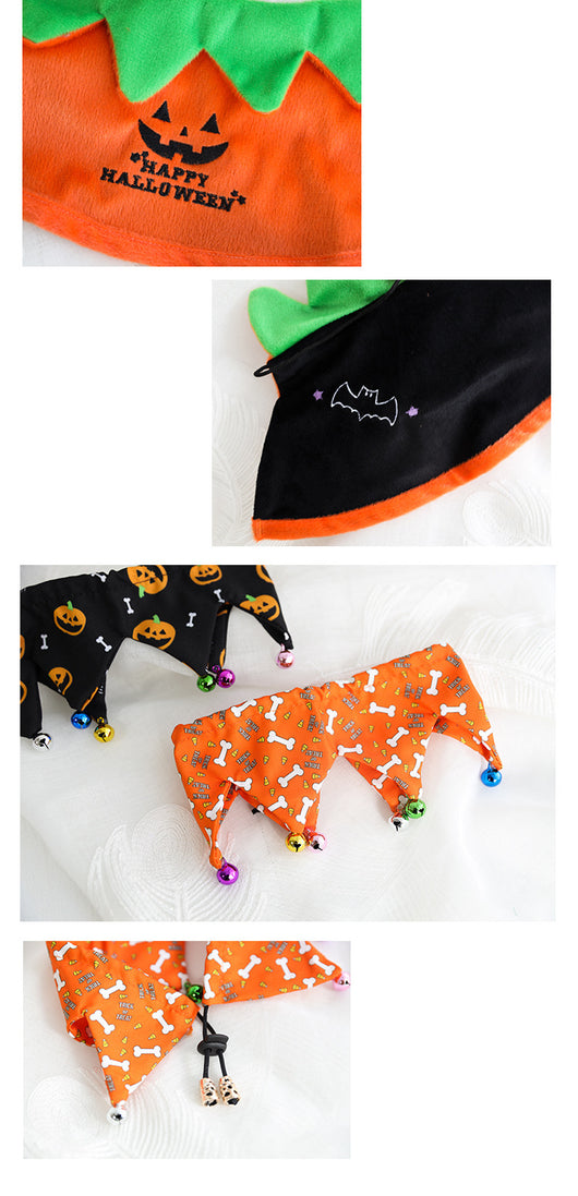 Disfraz de Murciélago y Calabaza para Mascotas - Capa Halloween - Image 17