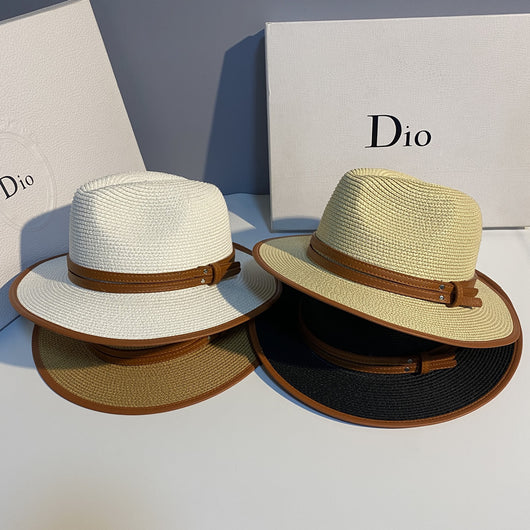 Sombrero de Paja para Playa - Gorro Protector Solar Versátil Unisex - Image 7