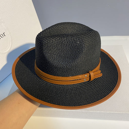 Sombrero de Paja para Playa - Gorro Protector Solar Versátil Unisex - Image 8
