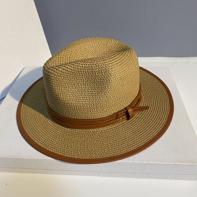 Sombrero de Paja para Playa - Gorro Protector Solar Versátil Unisex - Image 13
