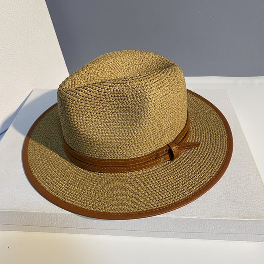 Sombrero de Paja para Playa - Gorro Protector Solar Versátil Unisex - Image 13