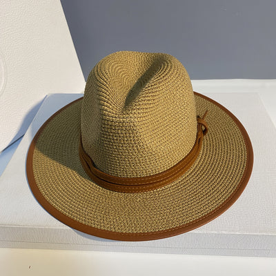 Sombrero de Paja para Playa - Gorro Protector Solar Versátil Unisex - Image 15