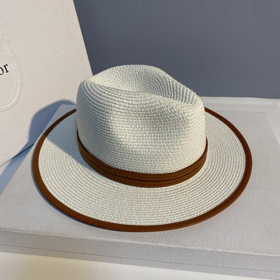 Sombrero de Paja para Playa - Gorro Protector Solar Versátil Unisex - Image 18