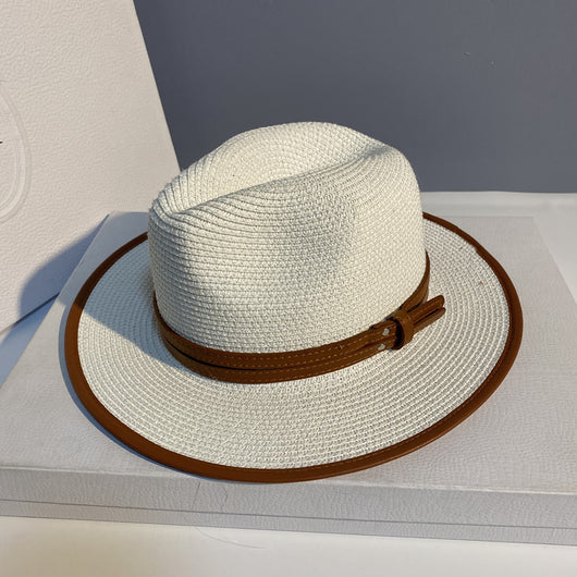 Sombrero de Paja para Playa - Gorro Protector Solar Versátil Unisex - Image 22