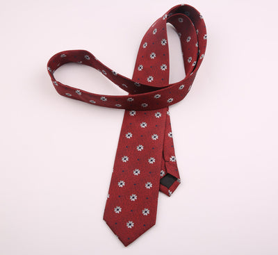 Corbata Formal de Poliéster con Diseño Floral y Rayas para Hombre - Image 16