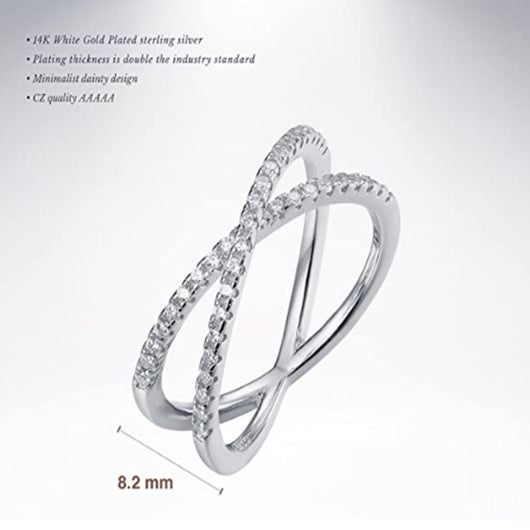Anillo Vintage Francés Entrecruzado para Mujer - Image 7