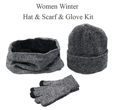 Conjunto Invernal Completo para Hombre: Gorro, Bufanda y Guantes en Punto y Terciopelo - Image 12