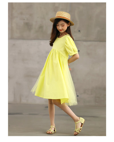 Vestido Niña Verano Algodón Falda Larga Bajo la Rodilla - Image 10