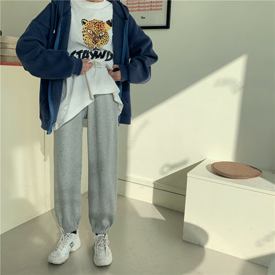 Pantalones Deportivos Blancos Holgados para Mujer - Otoño y Verano - Image 23