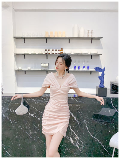 Vestido Tubo Satinado Diosa del Temperamento para Mujer - Image 13