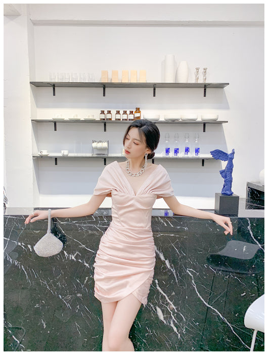 Vestido Tubo Satinado Diosa del Temperamento para Mujer - Image 13