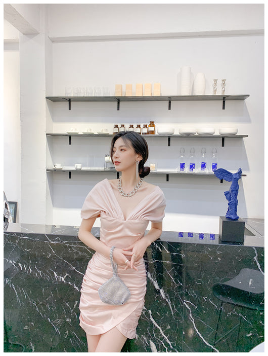 Vestido Tubo Satinado Diosa del Temperamento para Mujer - Image 14
